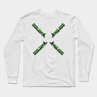 GNR Stirling 4-2-2 Steam Locomotive Long Sleeve T-Shirt